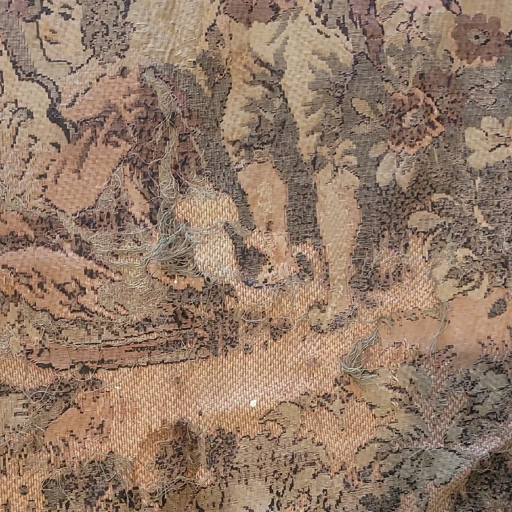 Vintage French Late 1800's Tapestry with Pastoral Scene